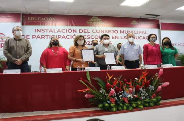 Instalan en Macuspana Consejo Municipal de Participación Escolar en la