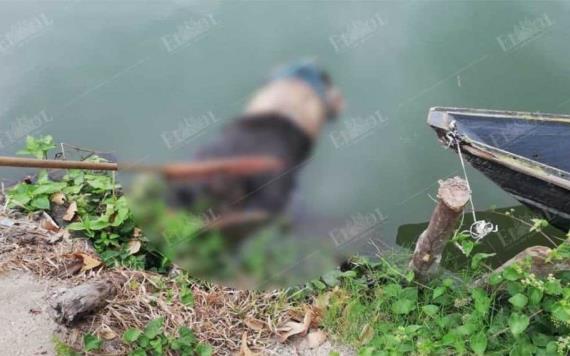 Aparece cuerpo de hombre flotando en río Mezcalapa