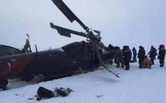 Mueren 18 personas en accidente de helicóptero