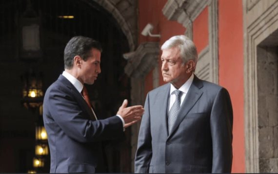 Peña y AMLO se reúnen en Palacio Nacional