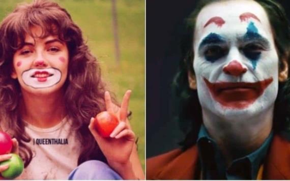 Comparan a Joaquín Phoenix y Thalía por aspecto para el nuevo Joker