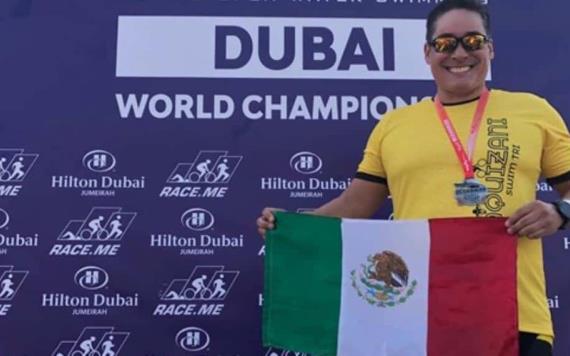 Tabasqueño conquista el Ocenman Dubai 2018 