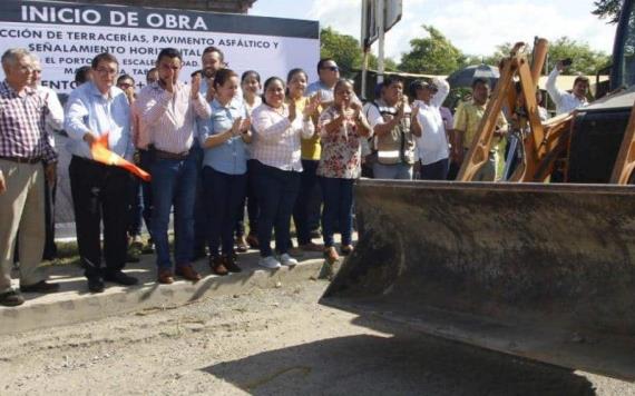 Inicia la reconstrucción de carreteras en Cd. Pemex, Macuspana
