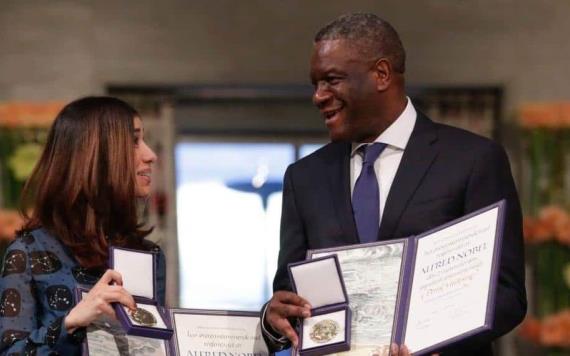 Nadia Murad y Denis Mukwege reciben el Premio Nobel de la Paz