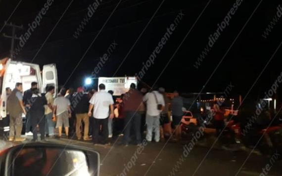 Aparatoso accidente sobre la carretera Villahermosa - Teapa