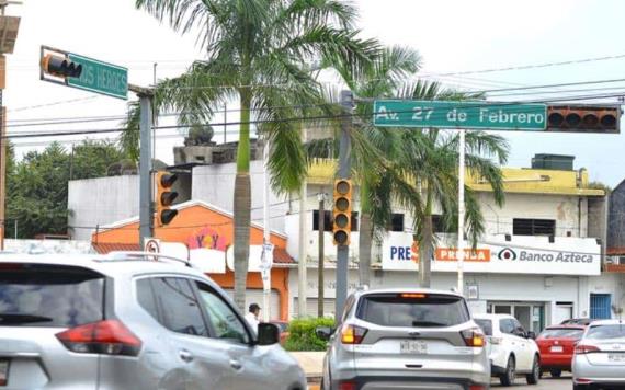 Estas son las zonas de riesgo en Villahermosa por semáforos descompuestos