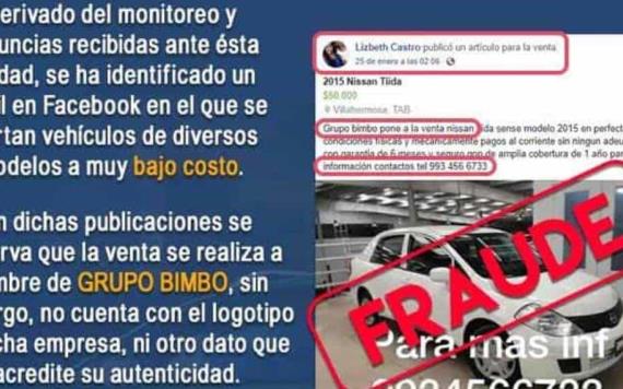 Alerta FGE por perfil falso en Facebook que comete fraudes con ventas de autos a muy bajo costo