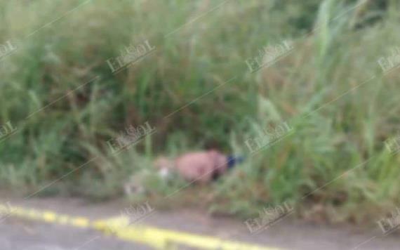 Encuentran a un hombre ejecutado en Huimanguillo; tenía el tiro de gracia