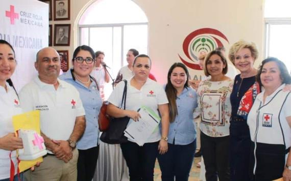 Da inicio la colecta de la Cruz Roja en Comalcalco, llaman a apoyar a la benemérita institución