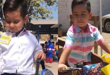 Niño recibe bici por vestirse como gerente de Coppel