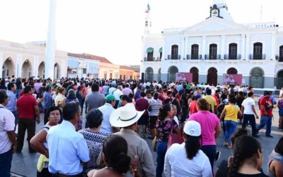 Apoyan a Andrés Manuel desde Plaza de Armas