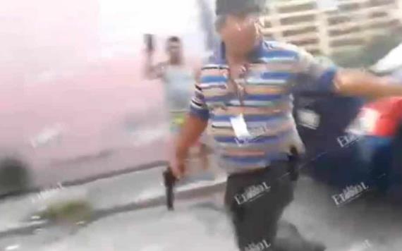 Policía ministerial en presunto estado de ebriedad golpea a niños y a un anciano en Gaviotas Sur