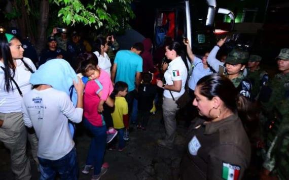 INM repatria a más de 100 hondureños rescatados en Tabasco
