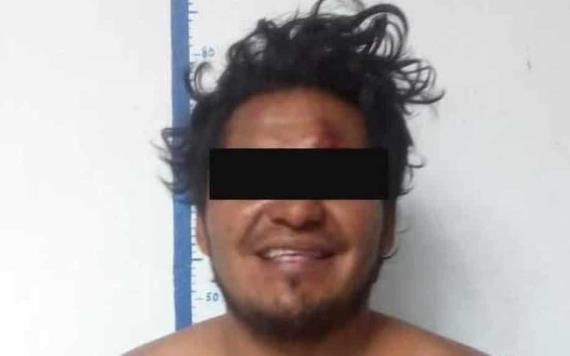 Detienen a sujeto en Balancán, acusado de violación de una menor y de lesionar a su padre y hermana