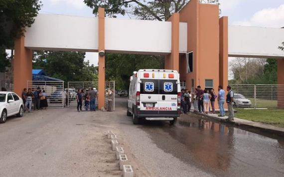 Se desploma domo de la escuela Libertad en Villahermosa