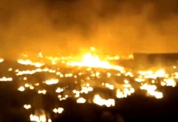 Video: En estos momentos así se aprecia el incendio en La Loma, Nacajuca 