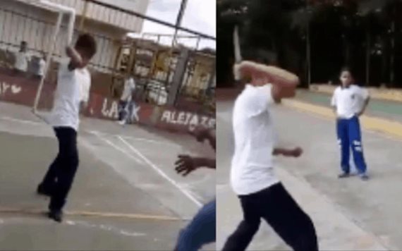 Video: Niño de 13 años intenta acuchillar a su profesor