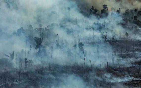 Imágenes satelitales muestran aumento de contaminación por incendios en Amazonía
