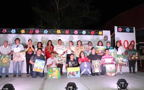 Premian a pintores y reconocen a escritores de Comalcalco