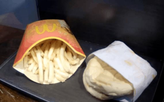 Museo muestra hamburguesa de McDonald´s sin echarse a perder tras 10 años