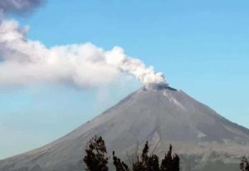 Popocatépetl registra intensa actividad este sábado