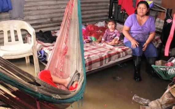 600 familias afectadas por lluvias en Villahermosa