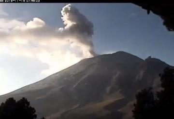 Volcán Popocatépetl emite 179 exhalaciones en las últimas horas