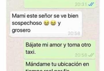 Mami este señor se ve bien sospechoso le escribió Karen a su mamá, luego desapareció