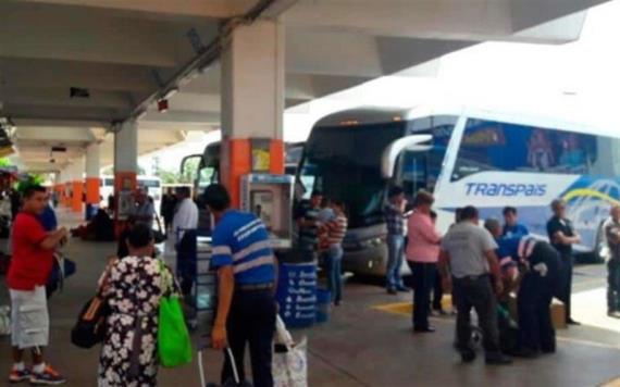 Realizan operativo en terminal de autobuses previo al periodo vacacional