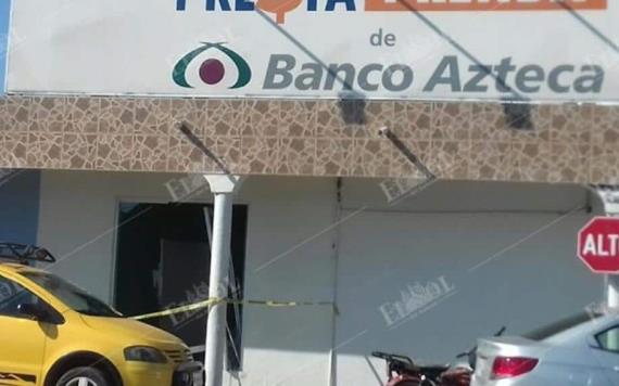 Arrancan cajero automático de Banco Azteca en Nacajuca