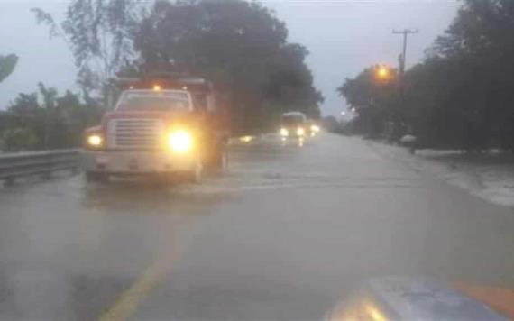 Afectaciones en municipios de Tabasco por lluvias del Frente frío 23