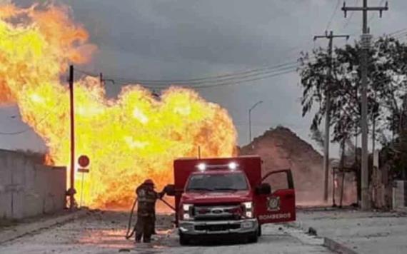Explota ducto de gas en Reynosa