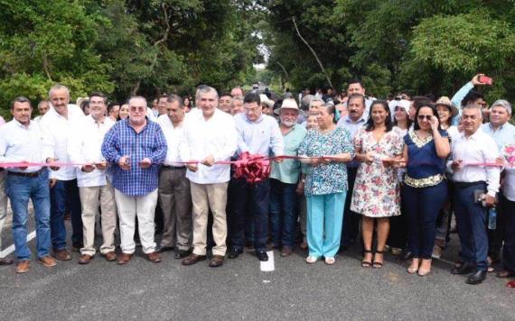 Inauguran la rehabilitación de la carretera Zapatero-Jonuta