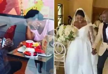 Se burlaron de ellos por comprometerse en KFC, pero su boda fue de ensueño