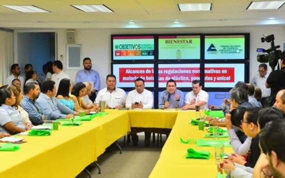 Realiza SBSCC taller sobre uso de bolsas de plástico, popotes y unicel