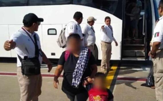 Realizan segundo vuelo para repatriar a 109 migrantes a Honduras