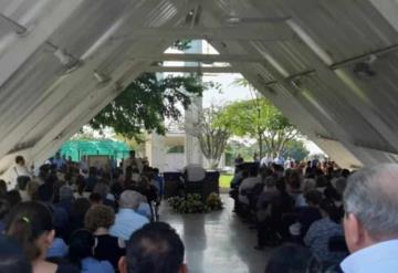 Realizan funeral de Carlos Garrido, director del Instituto Tecnológico Superior de Villa La Venta