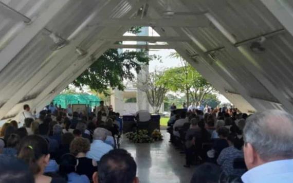 Realizan funeral de Carlos Garrido, director del Instituto Tecnológico Superior de Villa La Venta