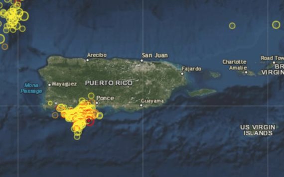 Registran sismo de 5 grados en Puerto Rico