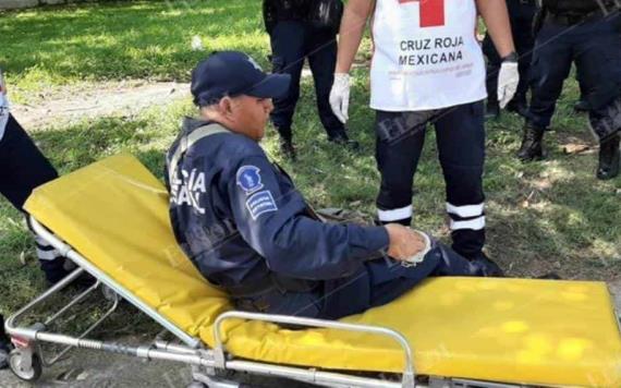 Policía sufre accidente mientras perseguía a un ladrón en Villahermosa