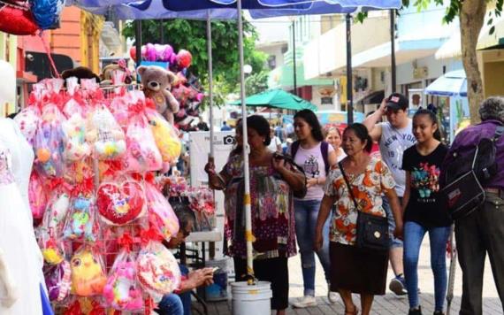 Superaron expectativas de ventas por San Valentín en la Zona Luz de Villahermosa