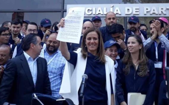 Presenta Margarita Zavala solicitud de registro para que México Libre sea partido político