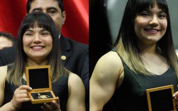 Gimnasta Alexa Moreno recibe mérito deportivo en la Cámara de Diputados