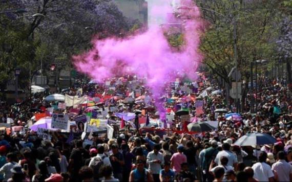 Marcharon 80 mil mujeres en la Ciudad de México