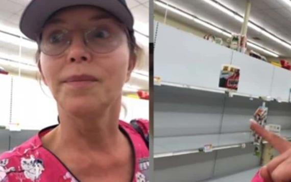 Laura Flores comparte como lucen los supermercados tras compras de pánico