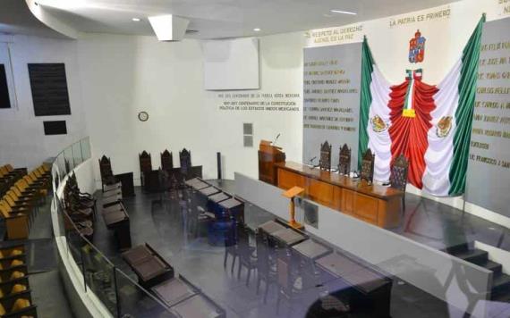 Continuarán las sesiones normales en el Congreso del Estado de Tabasco