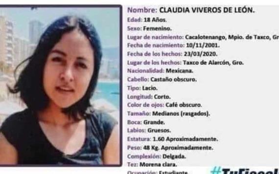 Claudia desapareció, la encontraron sin vida dentro de una cueva