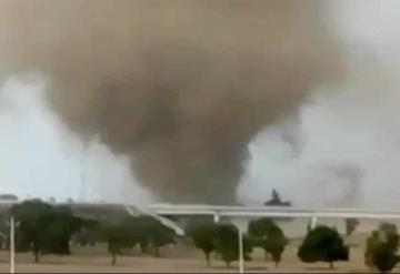 Una persona perdió la vida al ser aplastada por una barda tras tornado en Tlaxcala