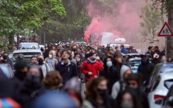 Incumplen cuarentena y salen a manifestarse por el Día del Trabajo