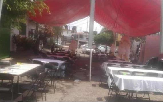 Cancelan boda en el estado de Morelos; ya tenían colocadas las mesas y sillas